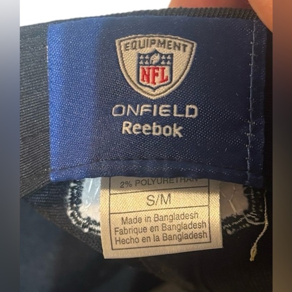 NWOT Reebok Chicago Bears On Field NFL Football Flex Fit Hat S/M - Picture 7 of 8